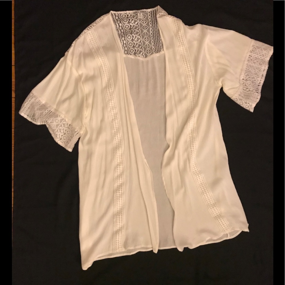 Boho Crotchet Lace Kimono